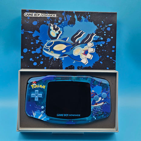 Modded Gameboy Advance - IPS Screen (Kyogre) - USB C Battery