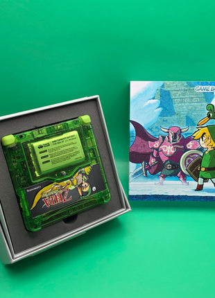 Modded Gameboy Advance SP - IPS Screen (Zelda) (Minish Cap)