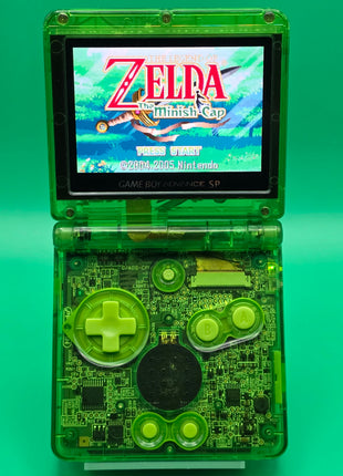 Modded Gameboy Advance SP - IPS Screen (Zelda) (Minish Cap)