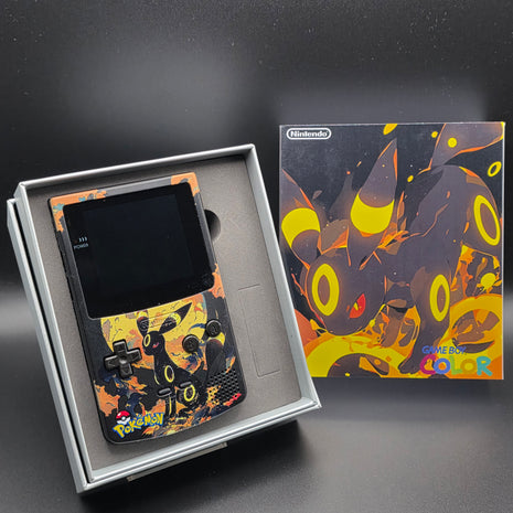 Modded Gameboy Color - OLED Screen (Umbreon)(Moon)