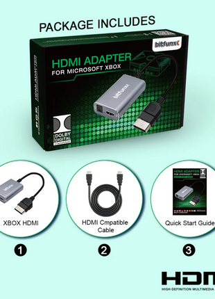 Bitfunx Component to HDMI® Adapter for Original Xbox