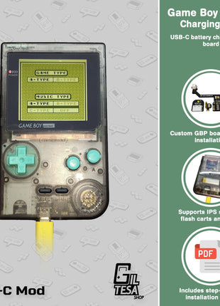 Game Boy Pocket: USB-C Charging Mod