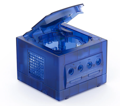 Bitfunx Transparent Blue Replacement Shell for GameCube