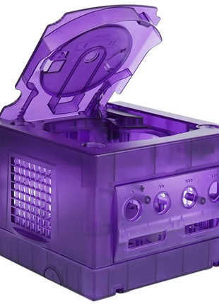 Bitfunx Transparent Purple Replacement Shell for GameCube