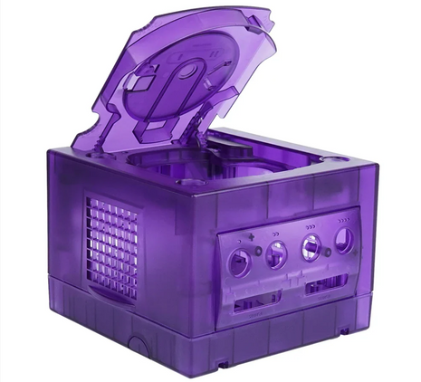 Bitfunx Transparent Purple Replacement Shell for GameCube