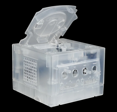 Bitfunx Transparent White Replacement Shell for GameCube