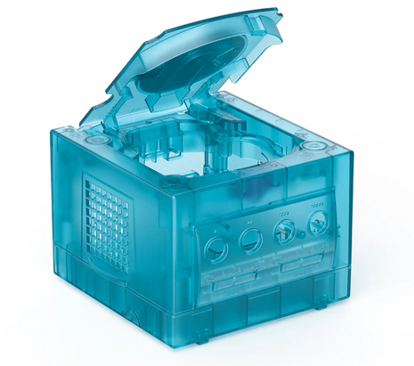 Bitfunx Transparent Ice Blue Replacement Shell for GameCube