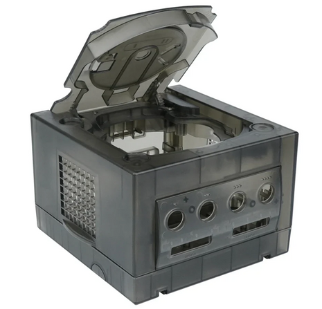 Bitfunx Transparent Black Replacement Shell for GameCube