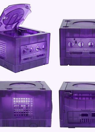 Bitfunx Transparent Purple Replacement Shell for GameCube