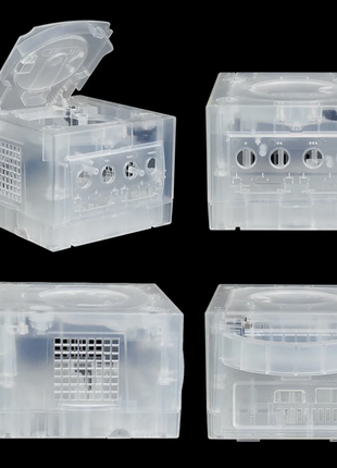 Bitfunx Transparent White Replacement Shell for GameCube