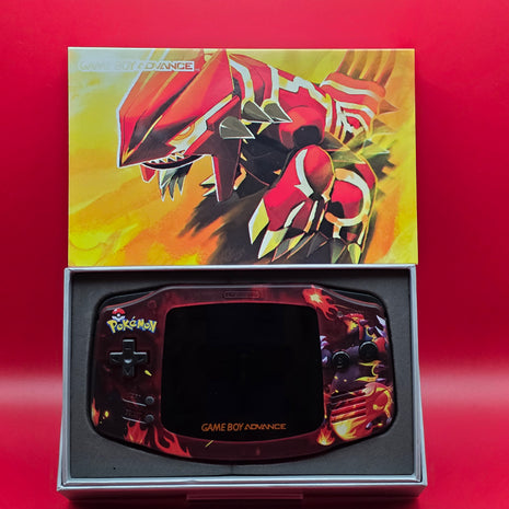 Modded Gameboy Advance - IPS Screen (Groudon Primal)