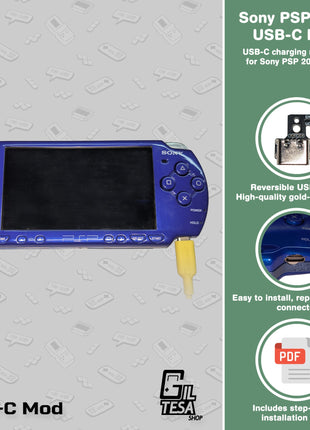 Sony PSP 2000/3000: USB-C Mod
