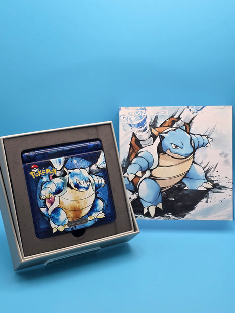 Modded Gameboy Advance SP - IPS Screen (Blastoise)