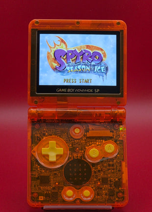 Modded Gameboy Advance SP - IPS Screen (Flareon)