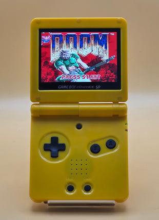 Modded Gameboy Advance SP - IPS Screen (Zapdos)