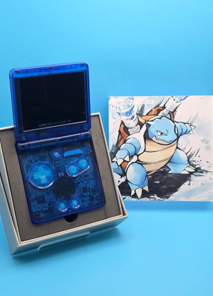 Modded Gameboy Advance SP - IPS Screen (Blastoise)