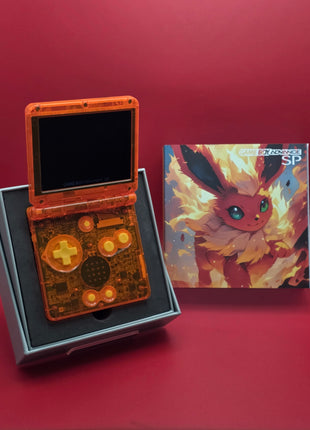 Modded Gameboy Advance SP - IPS Screen (Flareon)