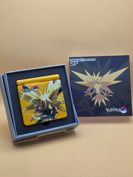 Modded Gameboy Advance SP - IPS Screen (Zapdos)