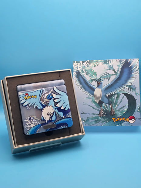 Modded Gameboy Advance SP - IPS Screen (Articuno)