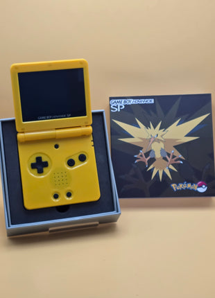 Modded Gameboy Advance SP - IPS Screen (Zapdos)